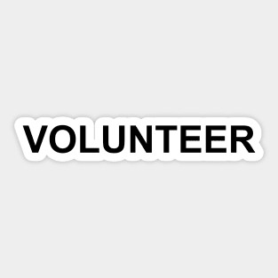 Volunteer Sticker